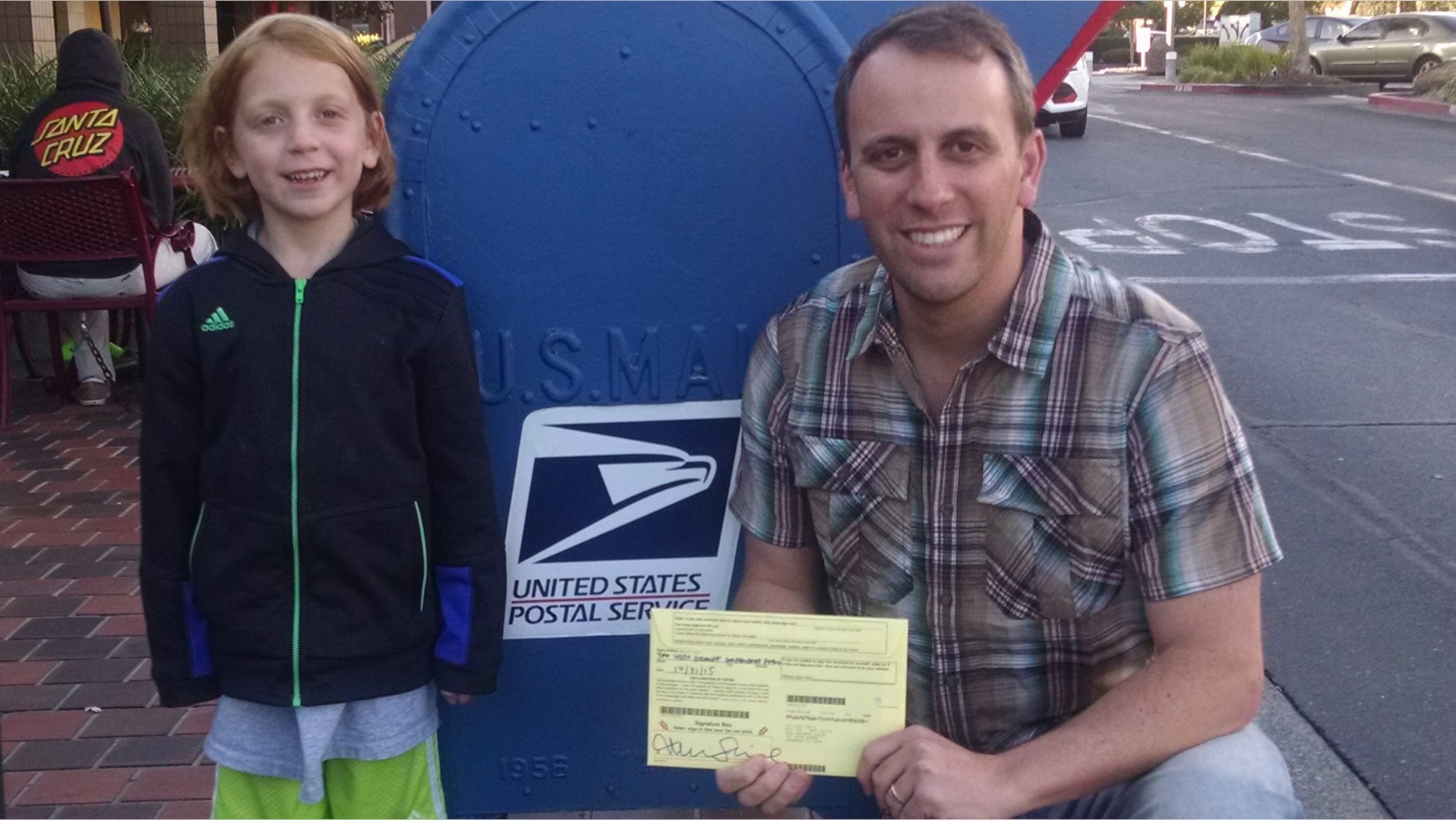 UNDATED: California Assemblyman Marc Levine with daughter Meredith and a 2015 ballot. (Courtesy of Marc Levine)