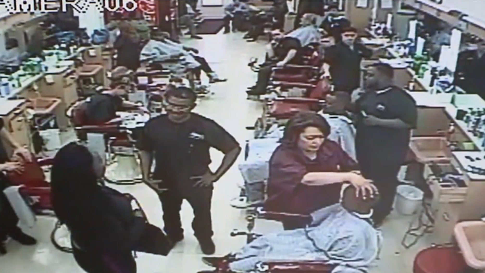 Cleveland police are seeking to identify a woman who pulled a gun on a barber because her son’s $6 haircut was taking too long.