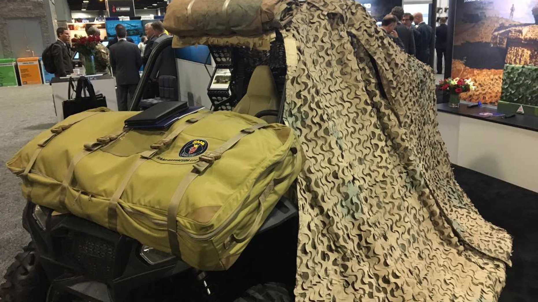 Saab Barracuda has developed the Breakaway camouflage system. (Credit: Allison Barrie)