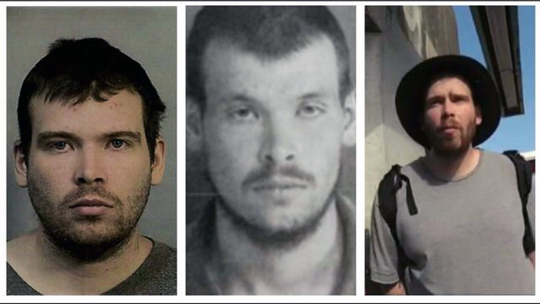 These images show John Cowell, who is accused in a deadly stabbing at an Oakland train station Sunday night.