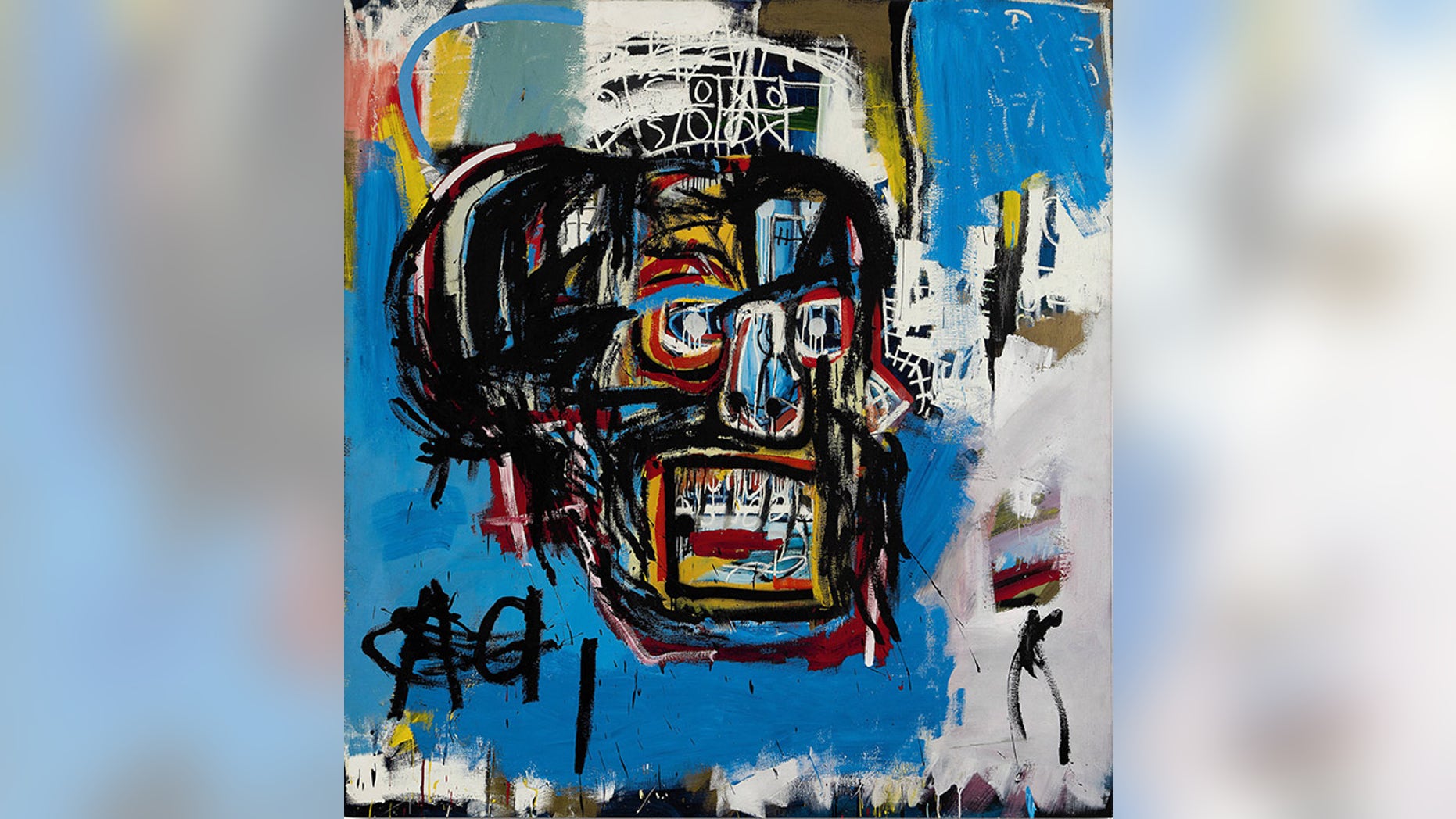 This undated image shows Jean-Michel Basquiat's 1982 painting 'Untitled,' which fetched $110.5 million at auction Thursday, May 18, 2017