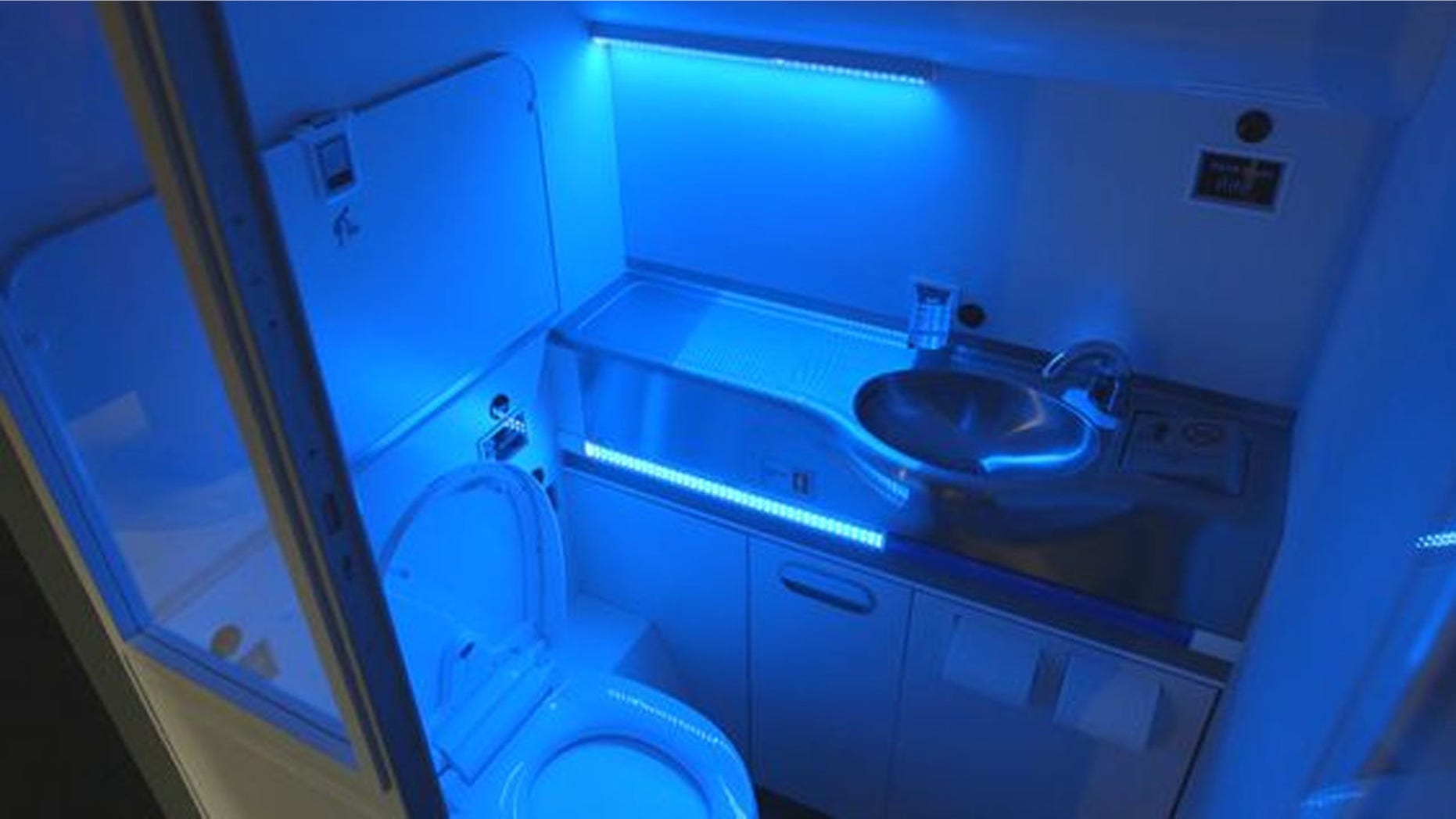 An image of Boeing's proposed self-cleaning jet lavatories.