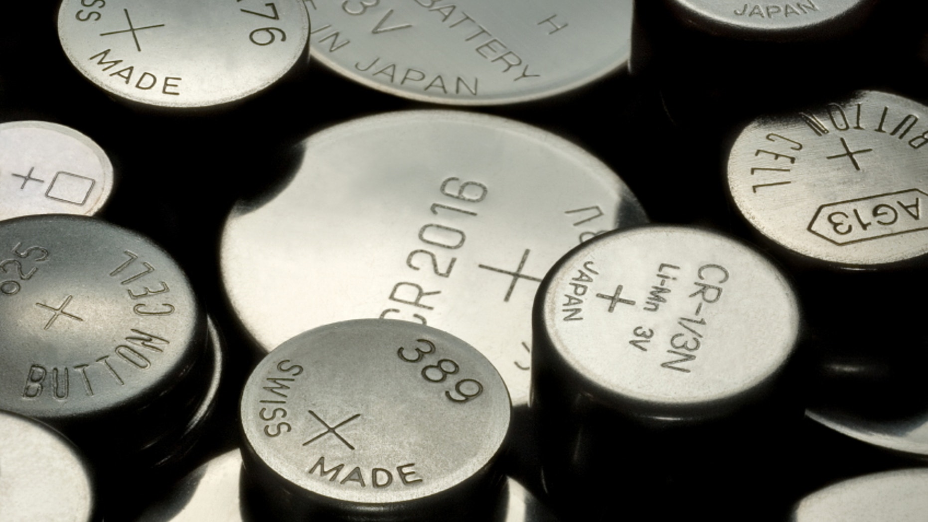 macro shot of various button cells