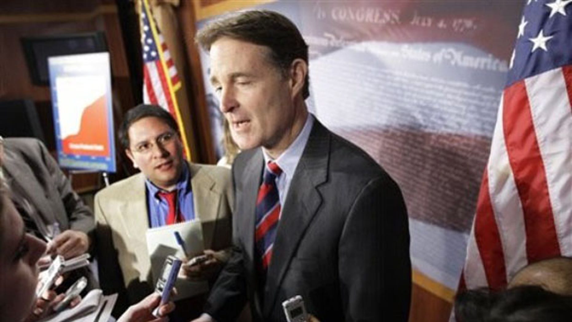 Jan. 26: Indiana Sen. Evan Bayh answers questions on Capitol Hill. (AP Photo)