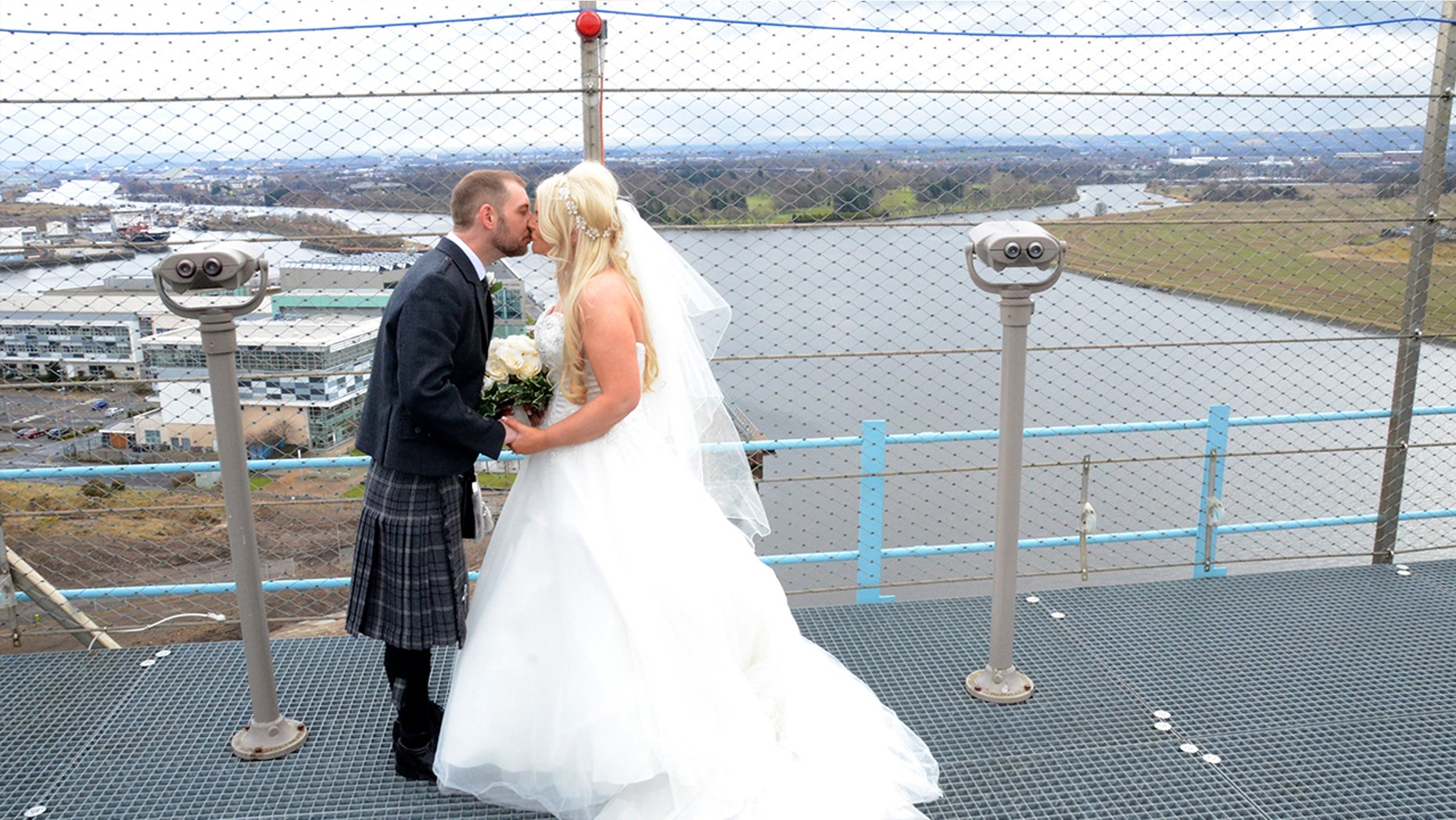 "The more I thought about it, it was a good idea because it was different. I thought "When I am an old lady I can say I got married at the top of a crane.""
