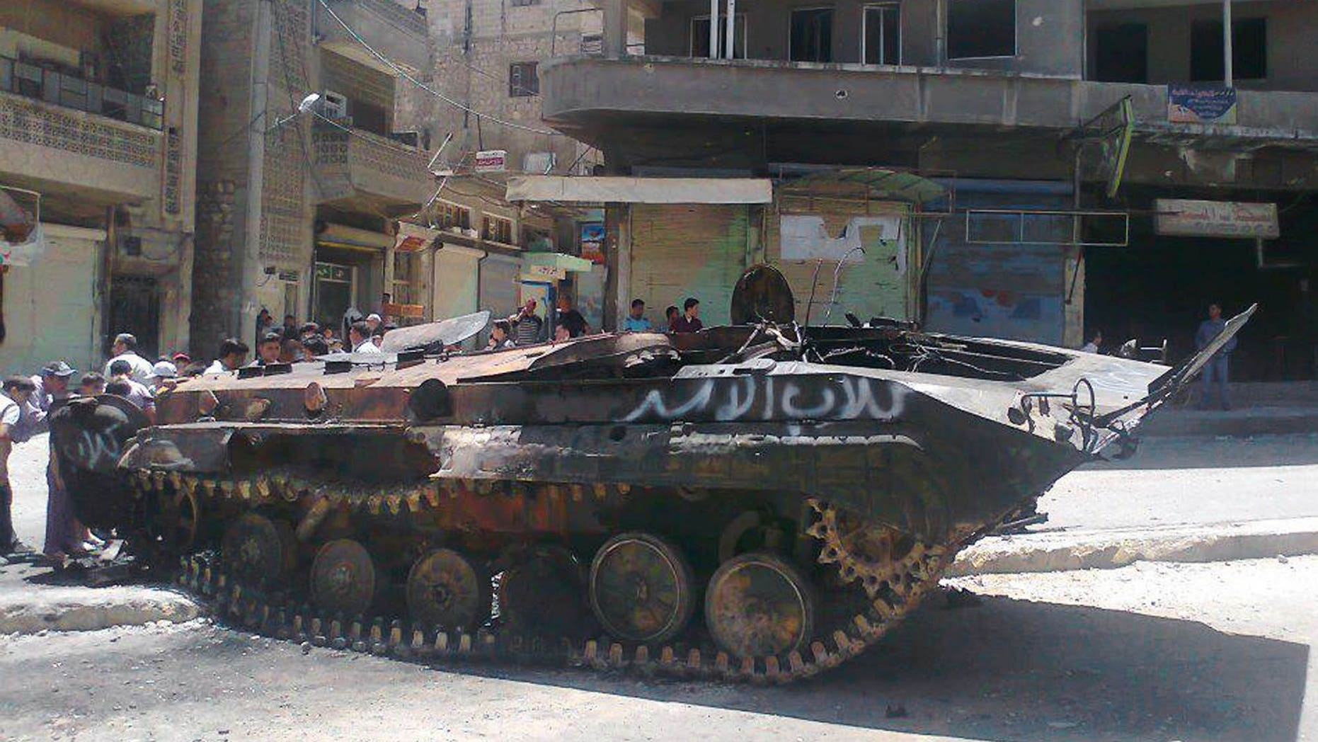 syria tank battle