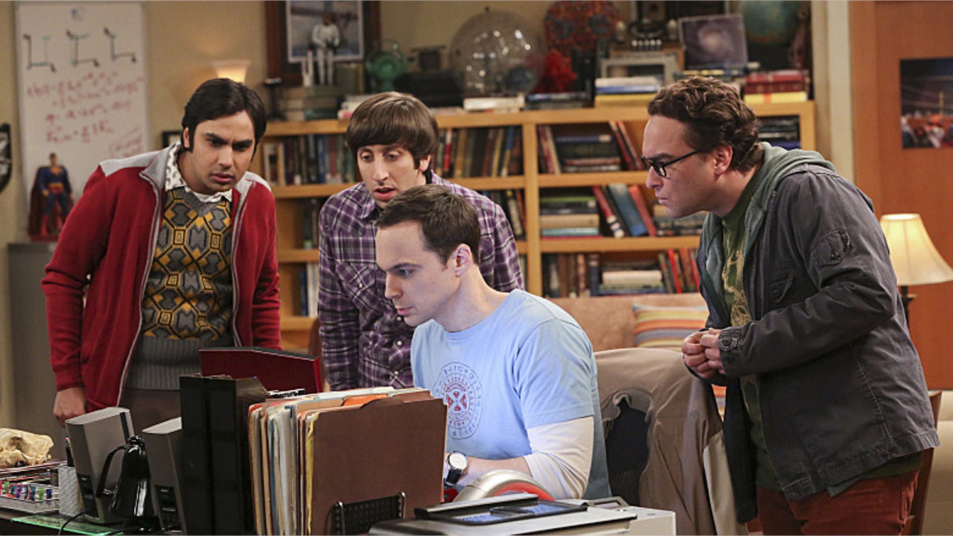 Picture features the 'Big Bang Theory' stars.