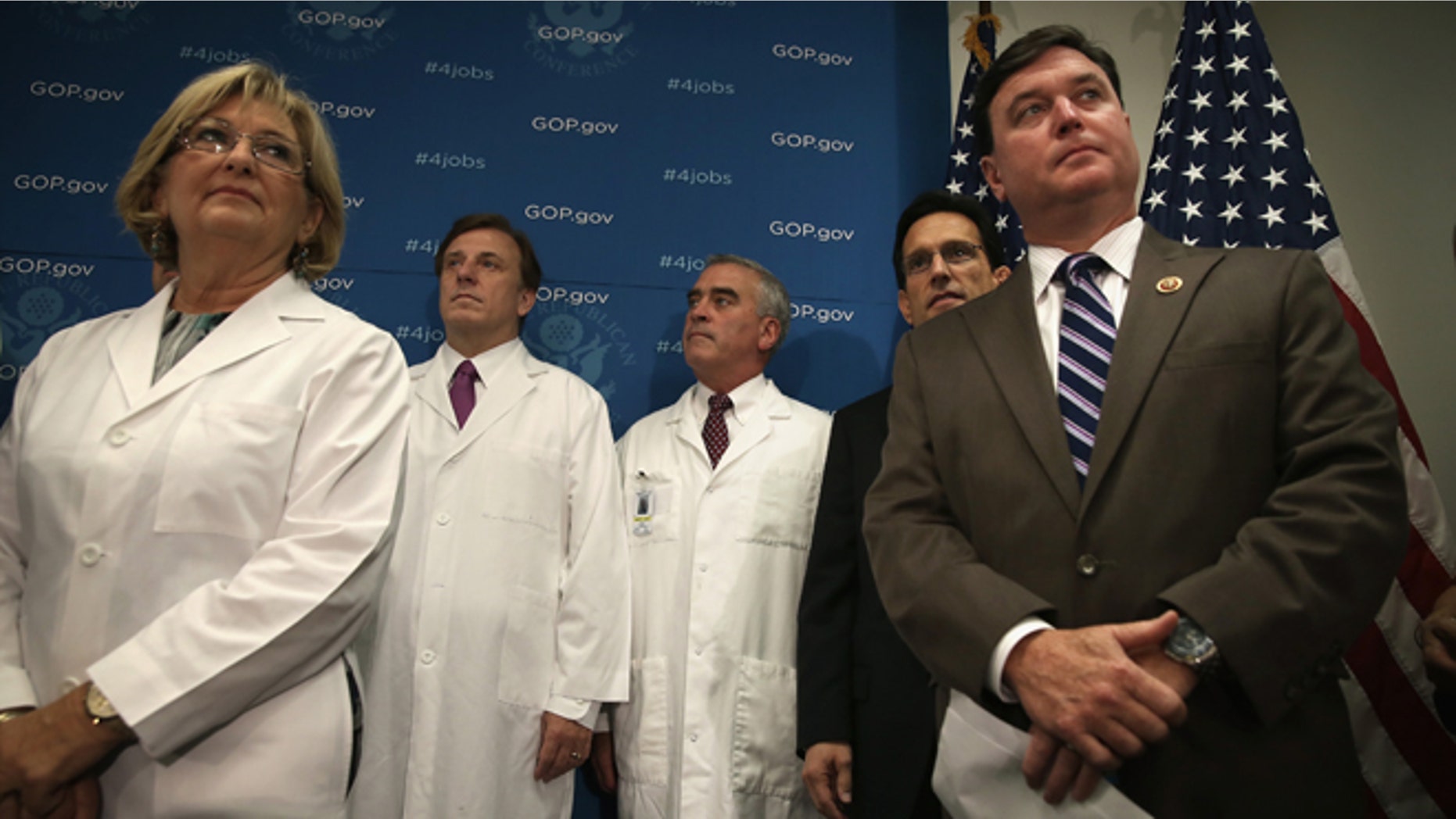 U.S. Rep. Todd Rokita (R-IN) (R), said he is worried that some of unaccompanied minors from Central America crossing the U.S. border could have the deadly Ebola virus. (Photo by Alex Wong/Getty Images)