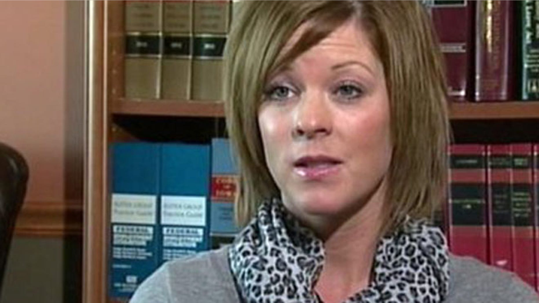 A screenshot of an ABC interview with Melissa Nelson, who was fired after 10 years on the job because her employer found her "irresistible."