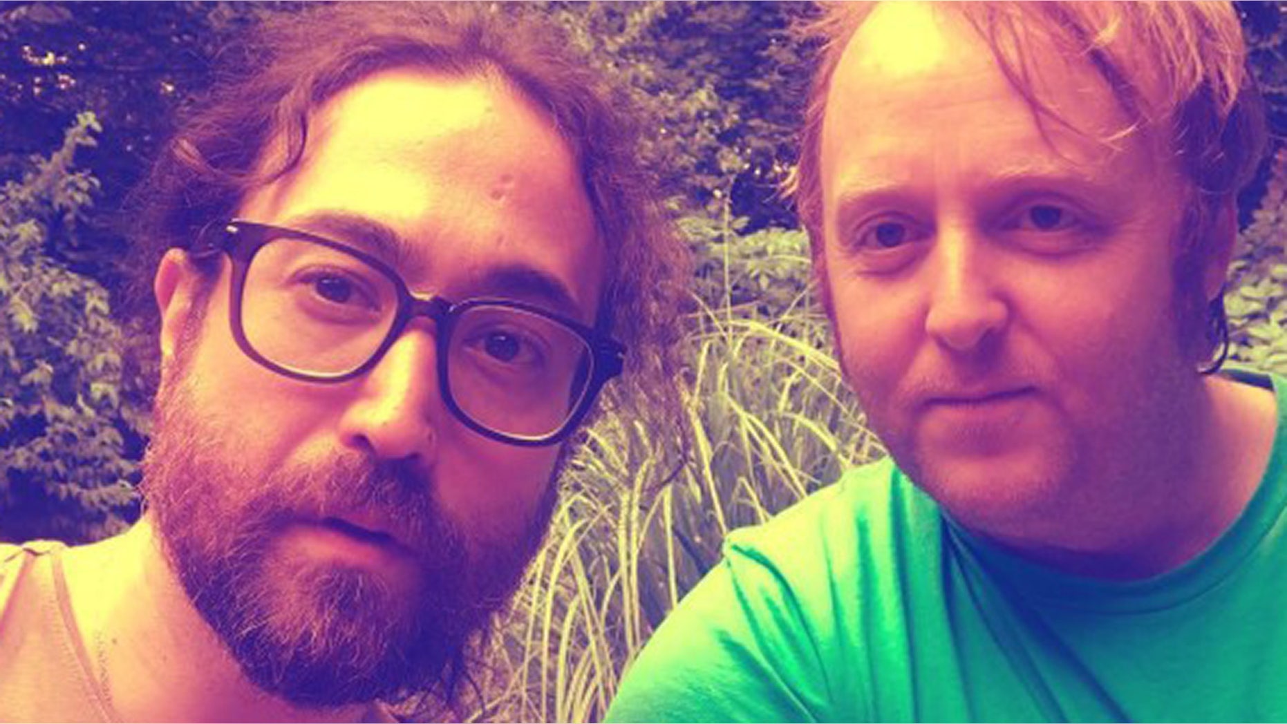 The sons of legendary Beatles posed for a selfie on Monday and users commented on how they resemble their fathers.