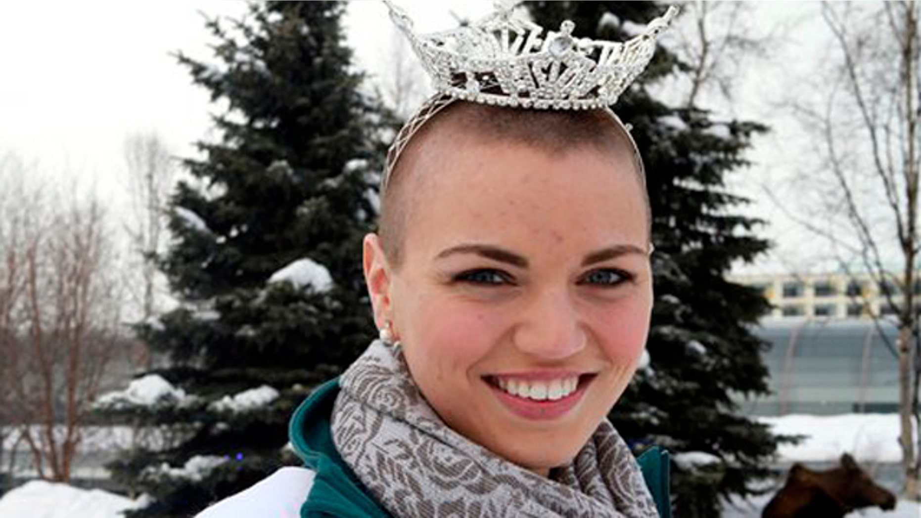 March 14, 2012: Miss Chugiak-Eagle River Debbe Ebben poses for a photo in Town Square Park in Anchorage, Alaska.