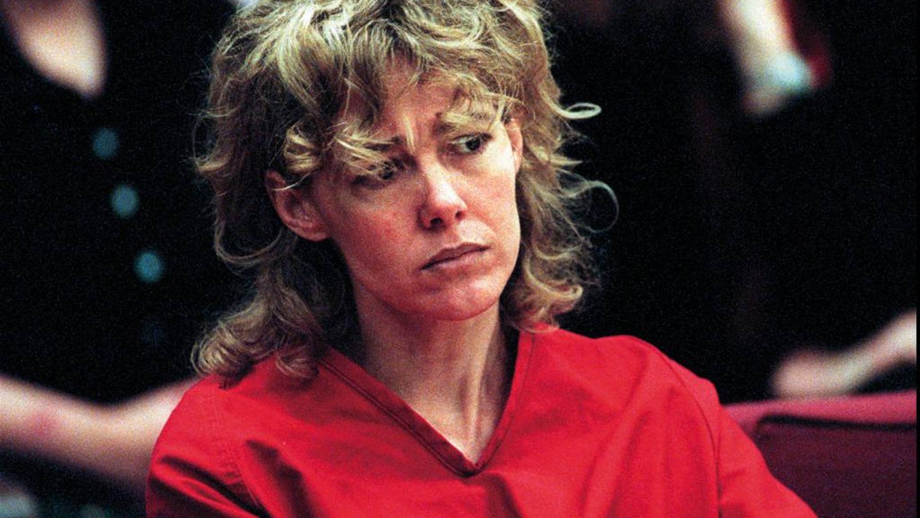 FILE - In this Feb. 6, 1998, file photo, Mary Kay Letourneau listens to testimony during a court hearing in Seattle. Vili Fualaau, who married Letourneau after she was jailed for raping him, says their relationship hasn't always been good, but they've persevered. Fualaau and Letourneau discussed their lives together with Barbara Walters in an interview that will air on ABC News' "20/20" Friday, April 10, 2015. Letourneau is a former suburban Seattle teacher who became tabloid fodder in the 1990s when she was convicted of raping the then 12-year-old Fualaau. She served a prison sentence and then married him. (AP Photo/Alan Berner, Pool, File)
