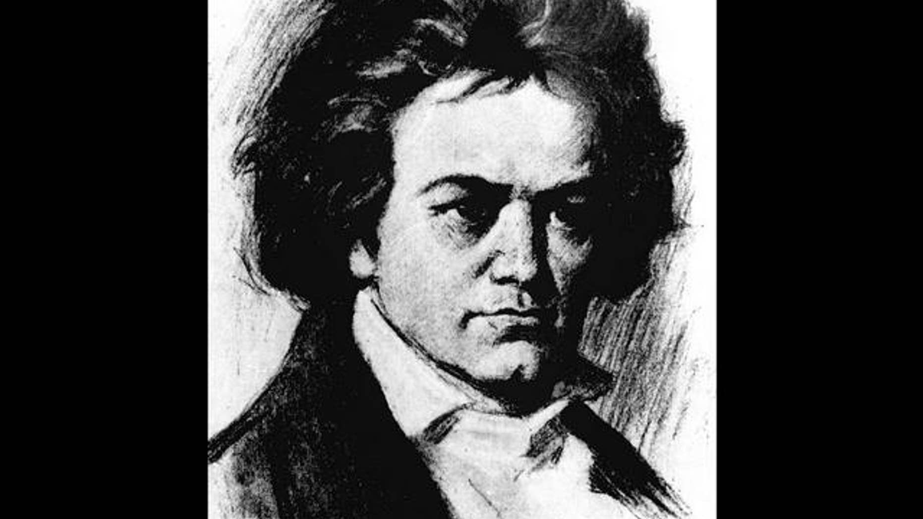 Sketch of Ludwig Van Beethoven, German composer