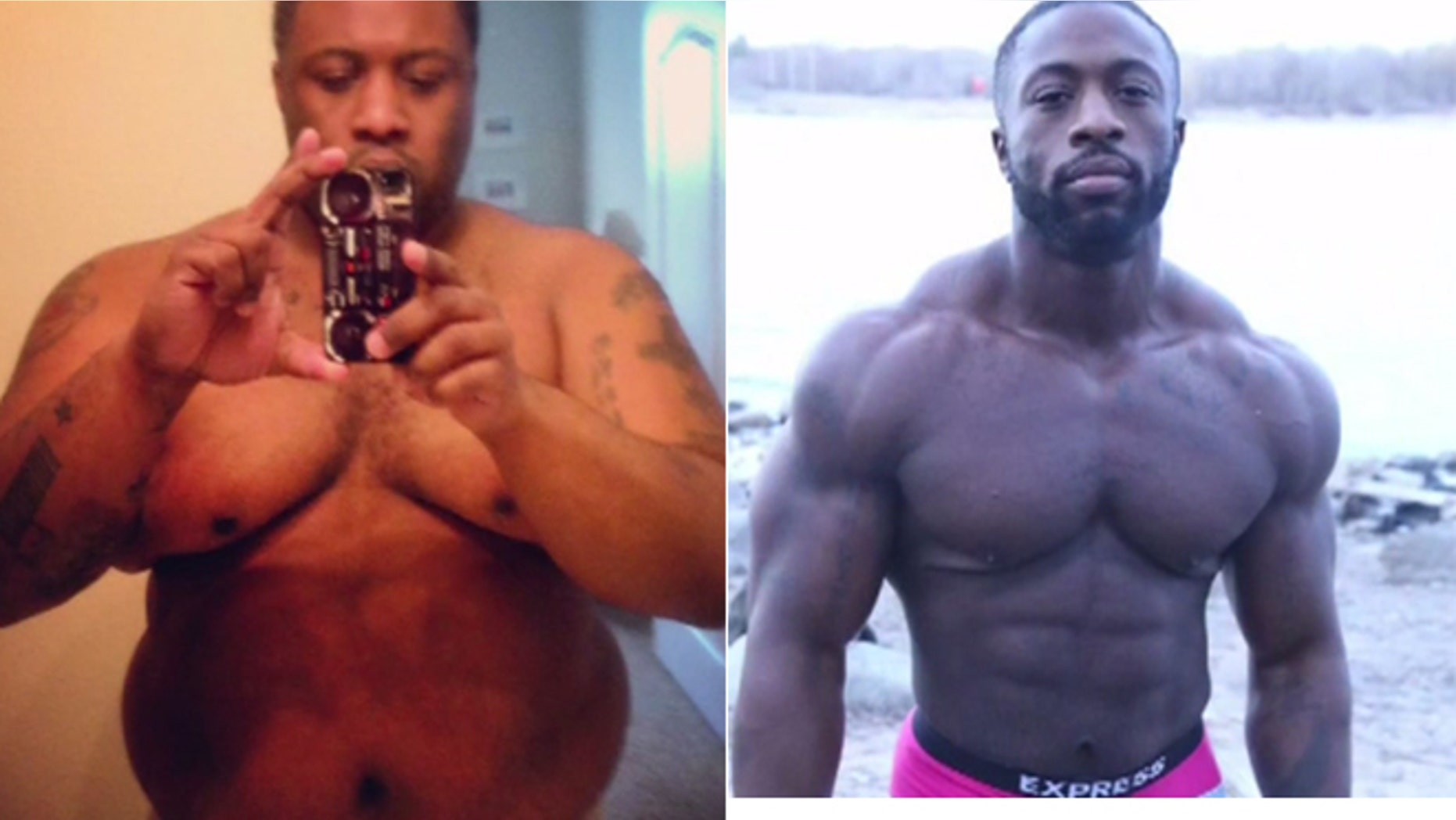 Rashard Keen weight 350 before changing his lifestyle habits and becoming a body builder.