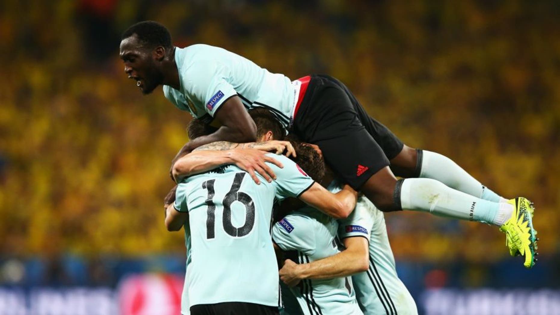 during the UEFA EURO 2016 Group E match between Sweden and Belgium at Allianz Riviera Stadium on June 22, 2016 in Nice, France.