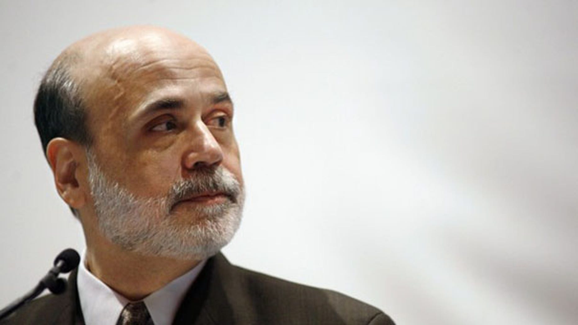 Federal Reserve Chairman Ben Bernanke speaks during a presentation at the American Economic Association conference in Atlanta Jan. 3. (Reuters Photo)