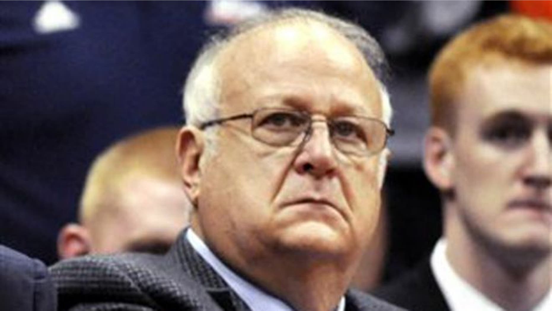 Nov. 14, 2011: In this photo, Syracuse basketball assistant coach Bernie Fine watches a college basketball game against Manhattan in the NIT Season Tip-Off in Syracuse, N.Y.