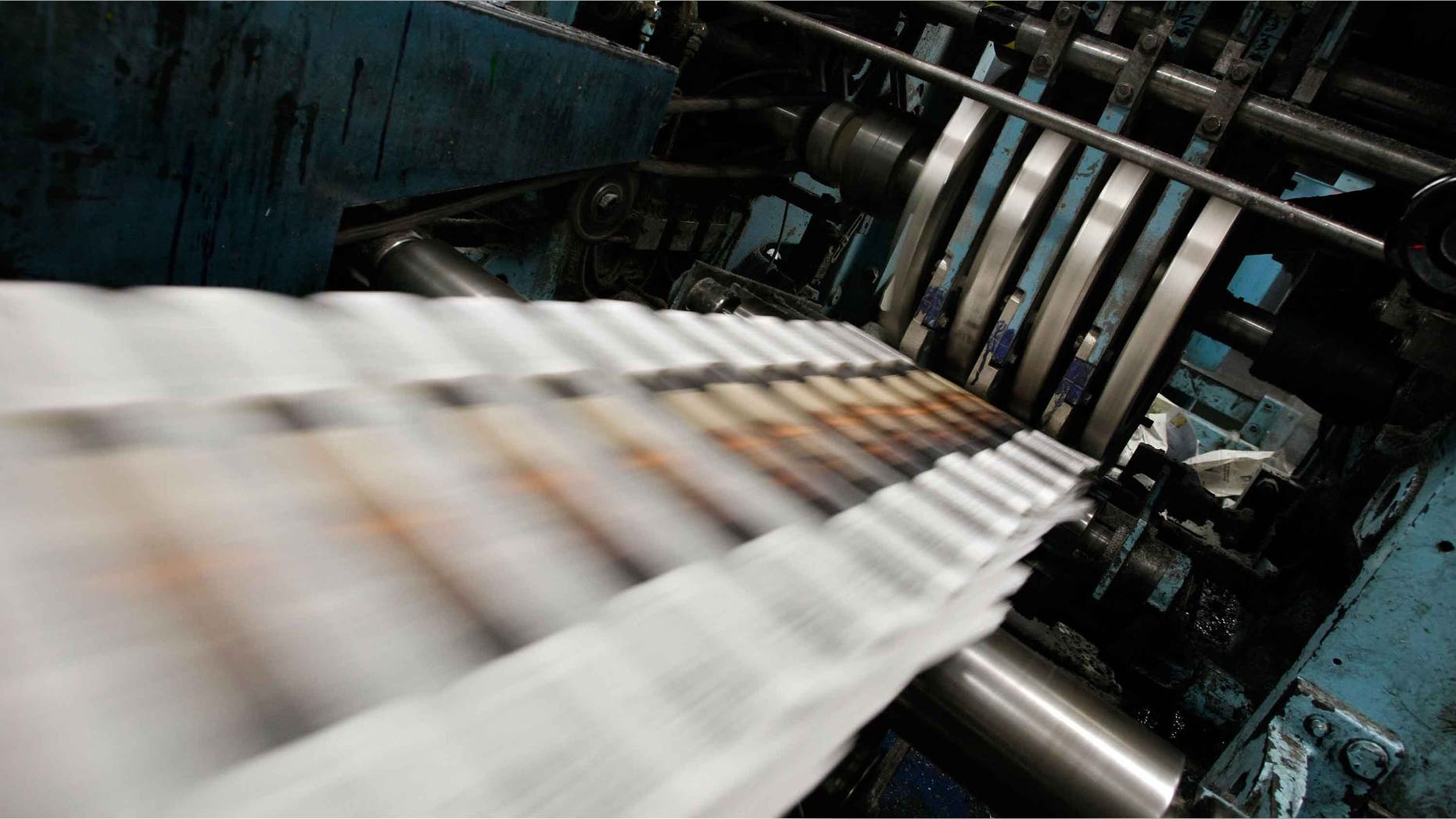 SAN FRANCISCO - SEPTEMBER 20: Freshly printed copies of the San Francisco Chronicle roll off the printing press at one of the Chronicle's printing facilities September 20, 2007 in San Francisco, California. Newspaper sales in the U.S. continue to slide as people turn to the internet and television for their news. The Chronicle saw its circulation plunge more than 15 percent in 2006 to 398,000 during the week which has hurt newspaper vendor Rick Gaub's business. Unable to sell as many papers as he used to, Gaub is looking for a new way to earn money after selling papers for 42 years. (Photo by Justin Sullivan/Getty Images)