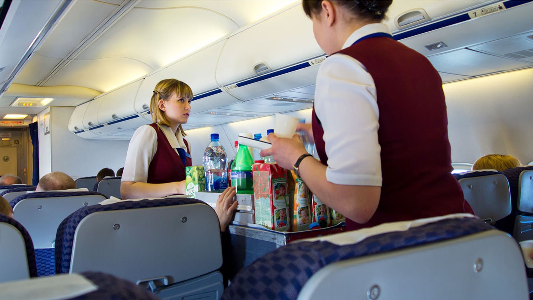 Maybe get a soda the next time your in-flight beverage cart comes around.