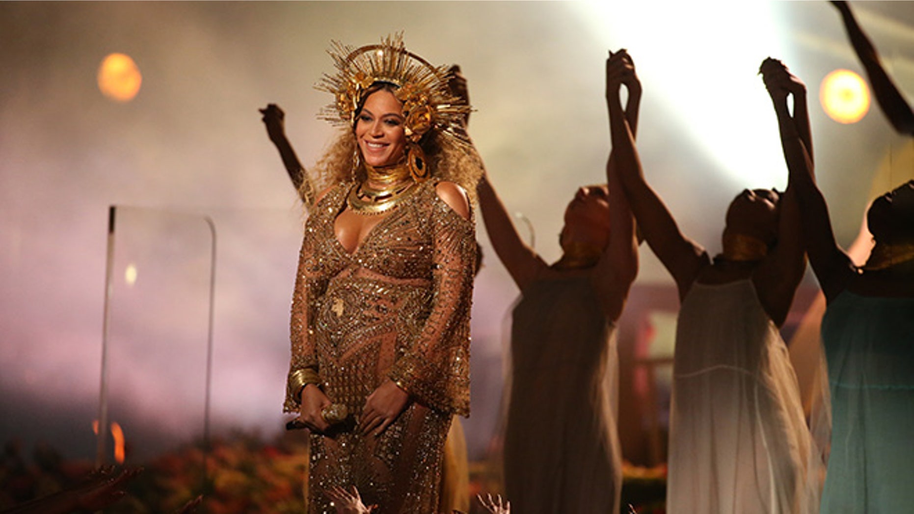 Beyoncé performs at the 59th Annual Grammy Awards in Los Angeles, California, U.S. , February 12, 2017.