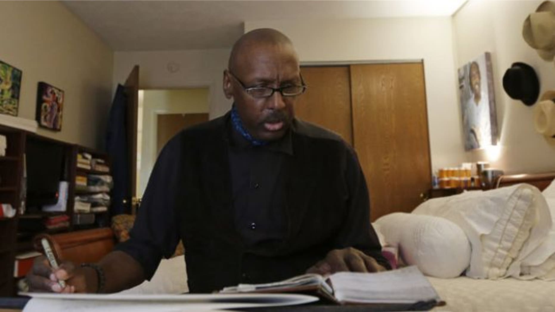April 30, 2013: Phillip Patterson transcribes the King James Bible in Philmont, N.Y.