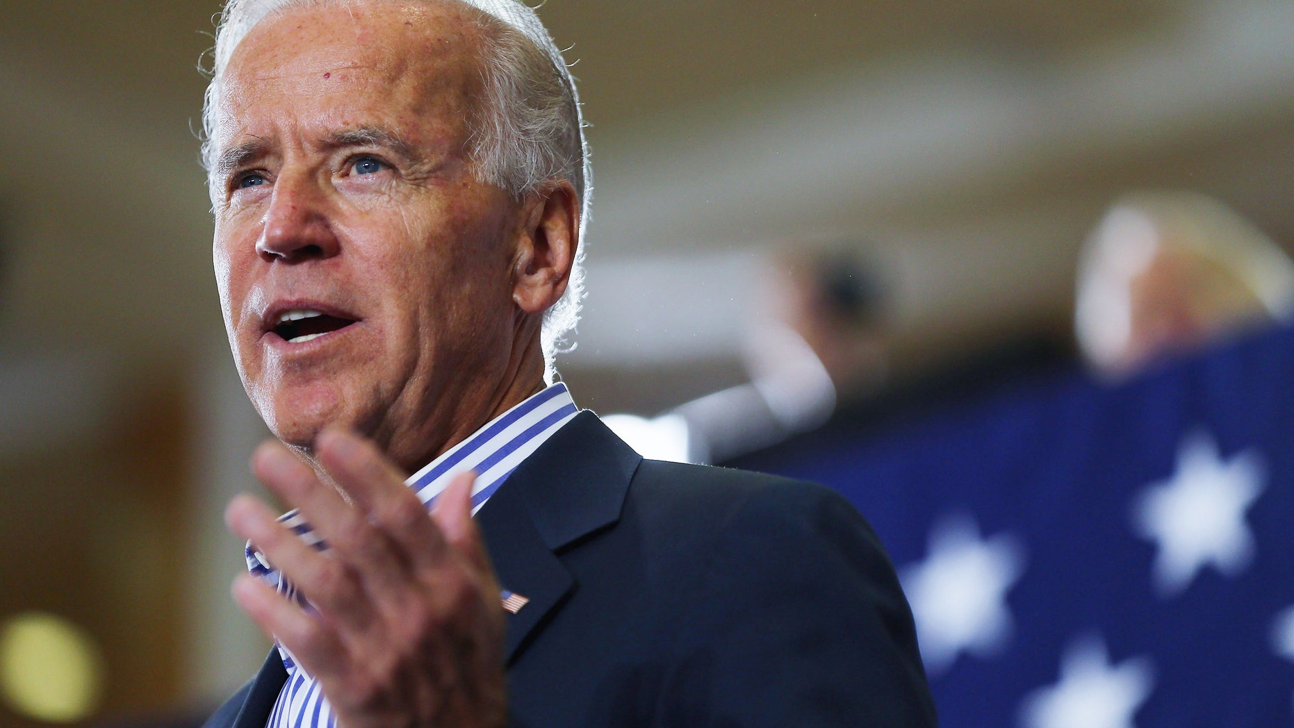 BOCA RATON, FL - SEPTEMBER 28: U.S. Vice President Joe Biden speaks during a campaign event at the Century Village Clubhouse on September 28, 2012 in Boca Raton, Florida. Biden continues to campaign across the country before the general election. (Photo by Joe Raedle/Getty Images)