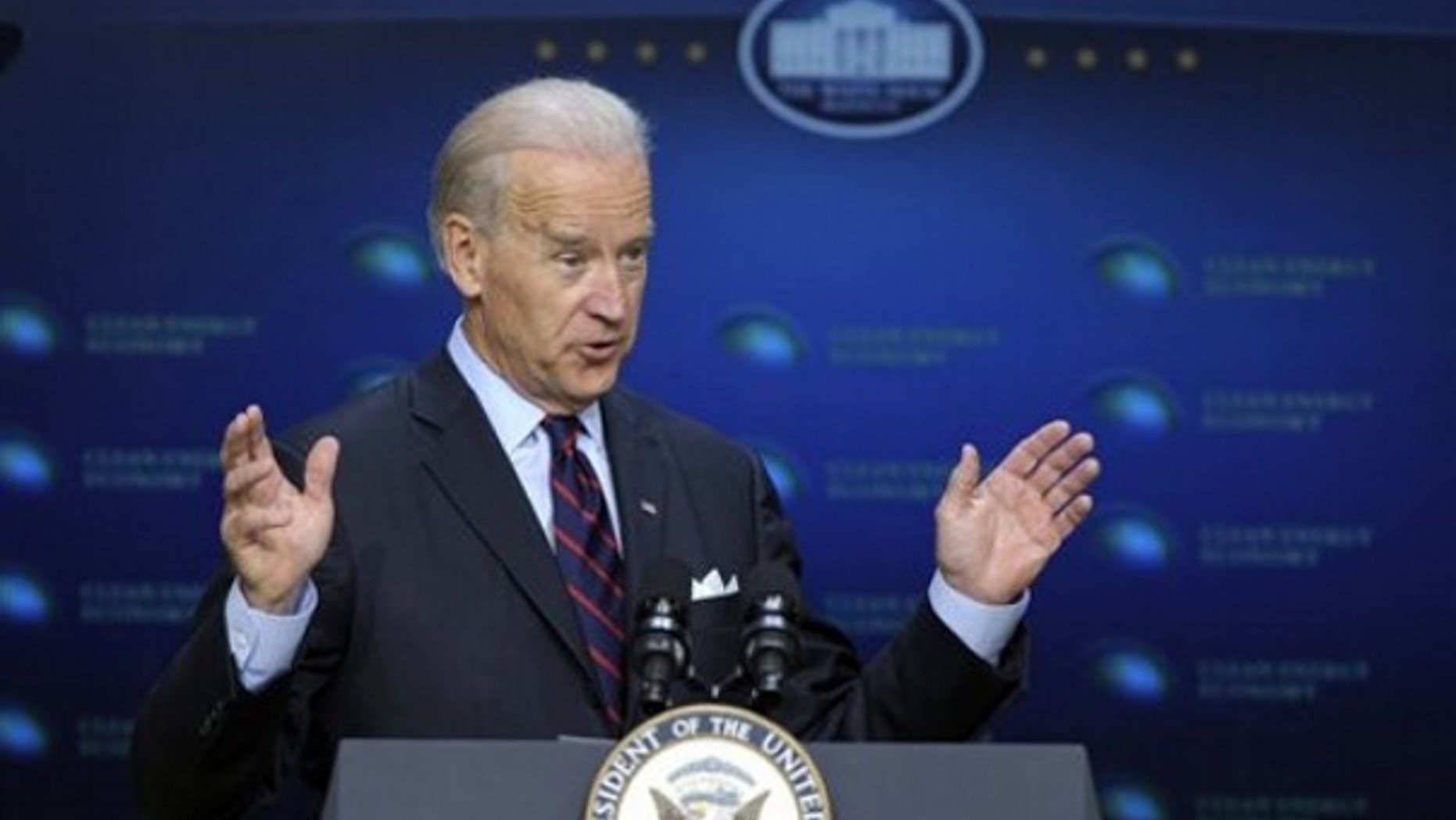 Vice President Biden speaks in Washington April 21. (AP Photo)