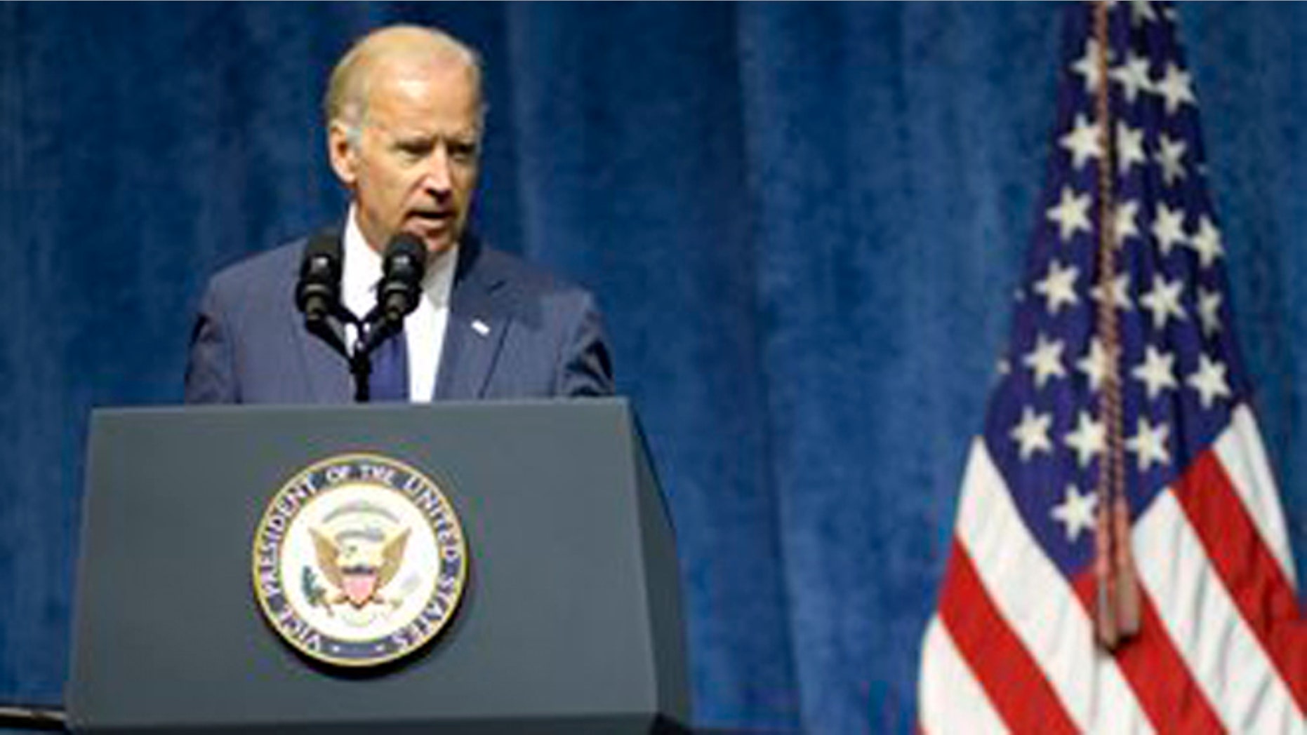 Aug. 15, 2015: Vice President Joe Biden speaks at a memorial service in Chattanooga, Tenn for four Marines and a sailor killed as a result of attacks on a military recruiting station and a Naval operations center July 16 in Chattanooga.