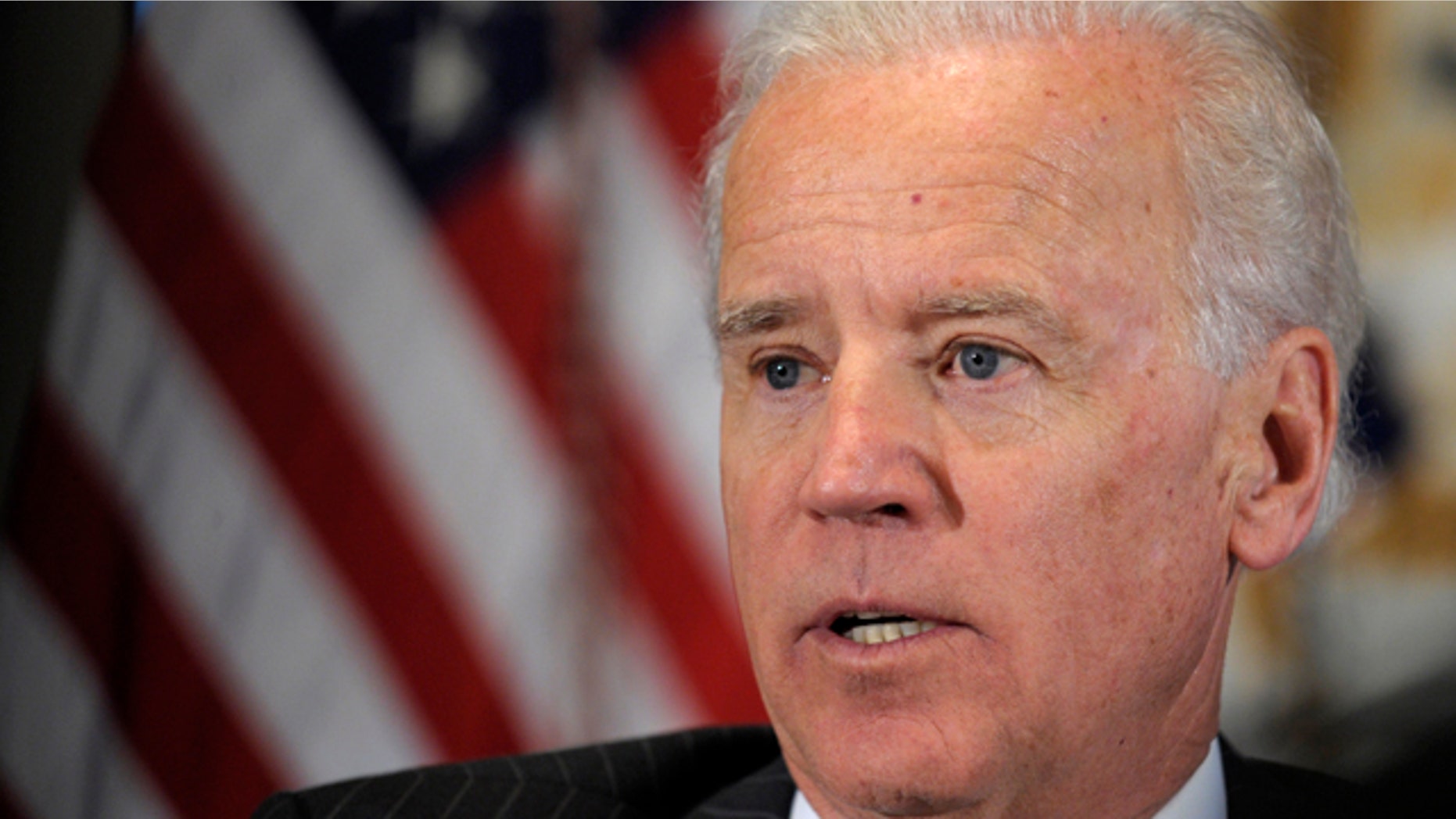 Jan. 11, 2013: Vice President Joe Biden speaks during a meeting with representatives from the video game industry in the Eisenhower Executive Office Building on the White House complex in Washington.