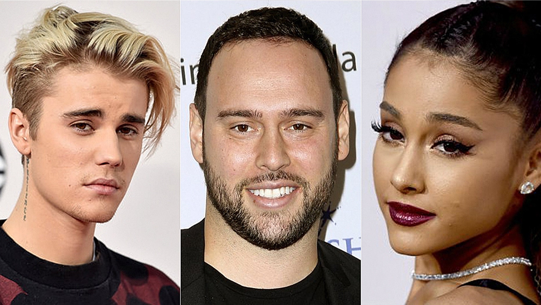 Ariana Grande came to Justin Bieber and Scooter Braun's defense after a fan tweeted about the singers' engagements and their manager.