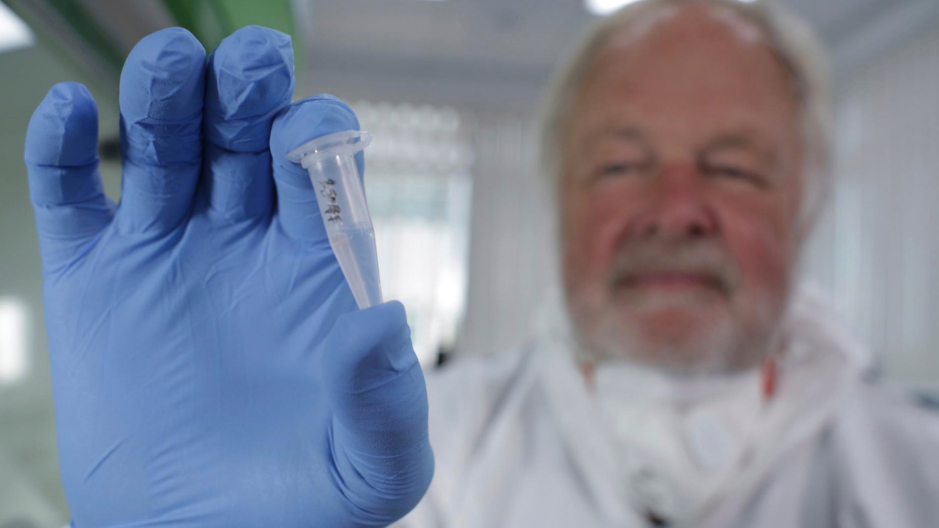 FILE: In this undated photo made available by Britain's Channel 4 television of Oxford University genetics professor Bryan Sykes posing with a prepared DNA sample taken from hair from a Himalayan animal.