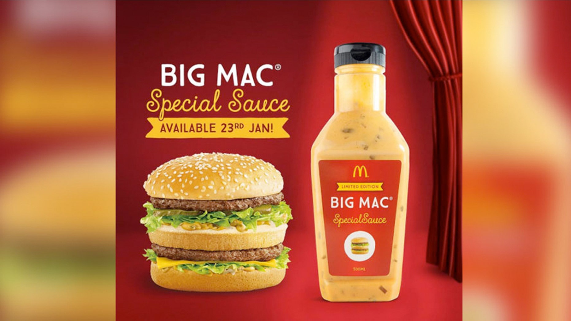Big Mac Sauce sold by the bottle is selling on auction sites for $100.