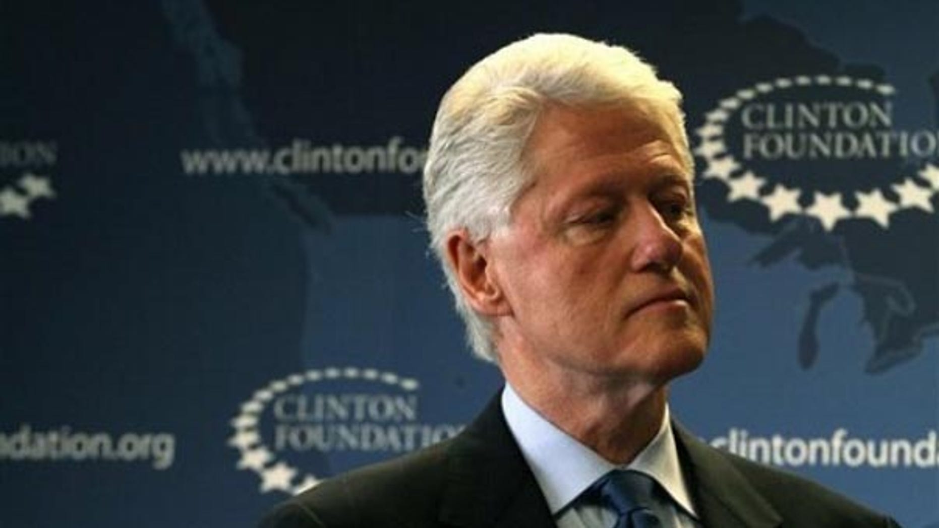 Feb. 17: Former President Bill Clinton listens during a news conference in New York about the fight against childhood obesity. (AP)