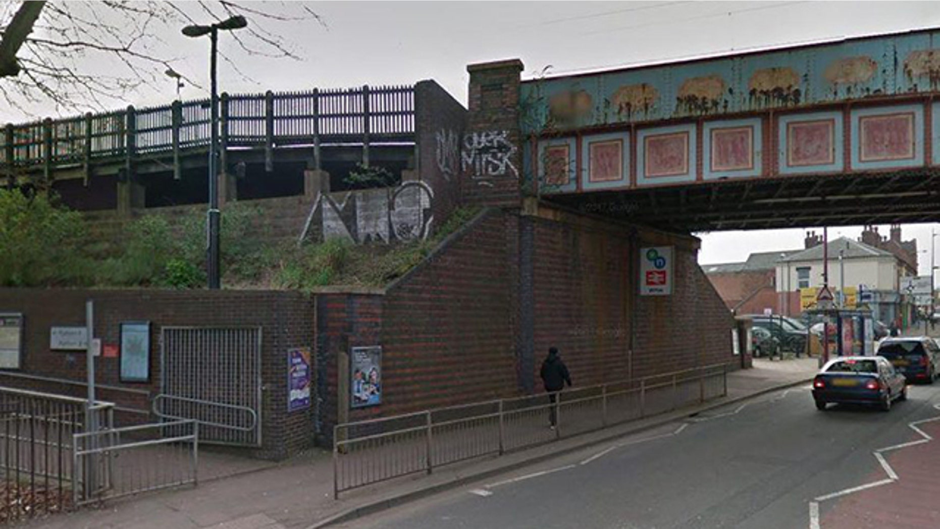 Police say a 15-year-old girl was raped at this train station in Birmingham, England.