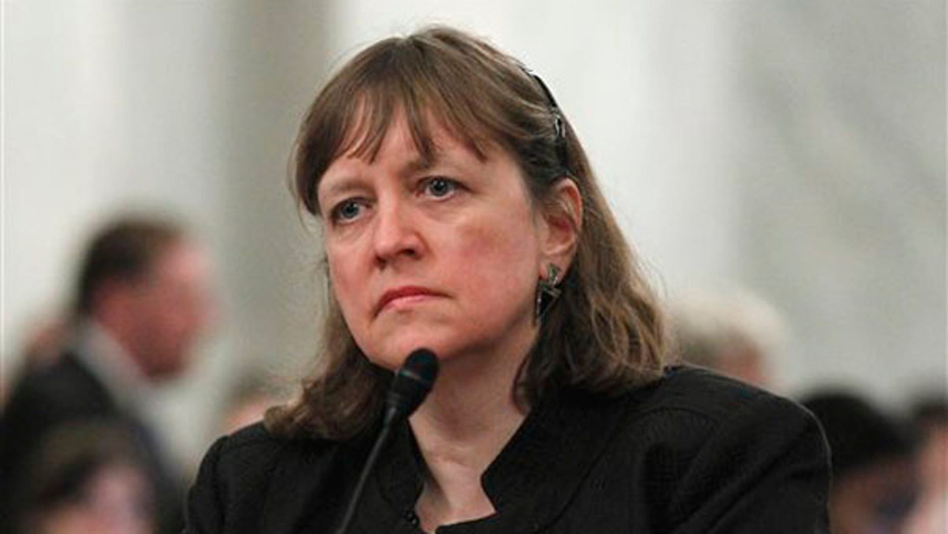 In this May 18 file photo, Elizabeth Birnbaum, then-director of the Minerals Management Service is seen on Capitol Hill in Washington. (AP Photo)