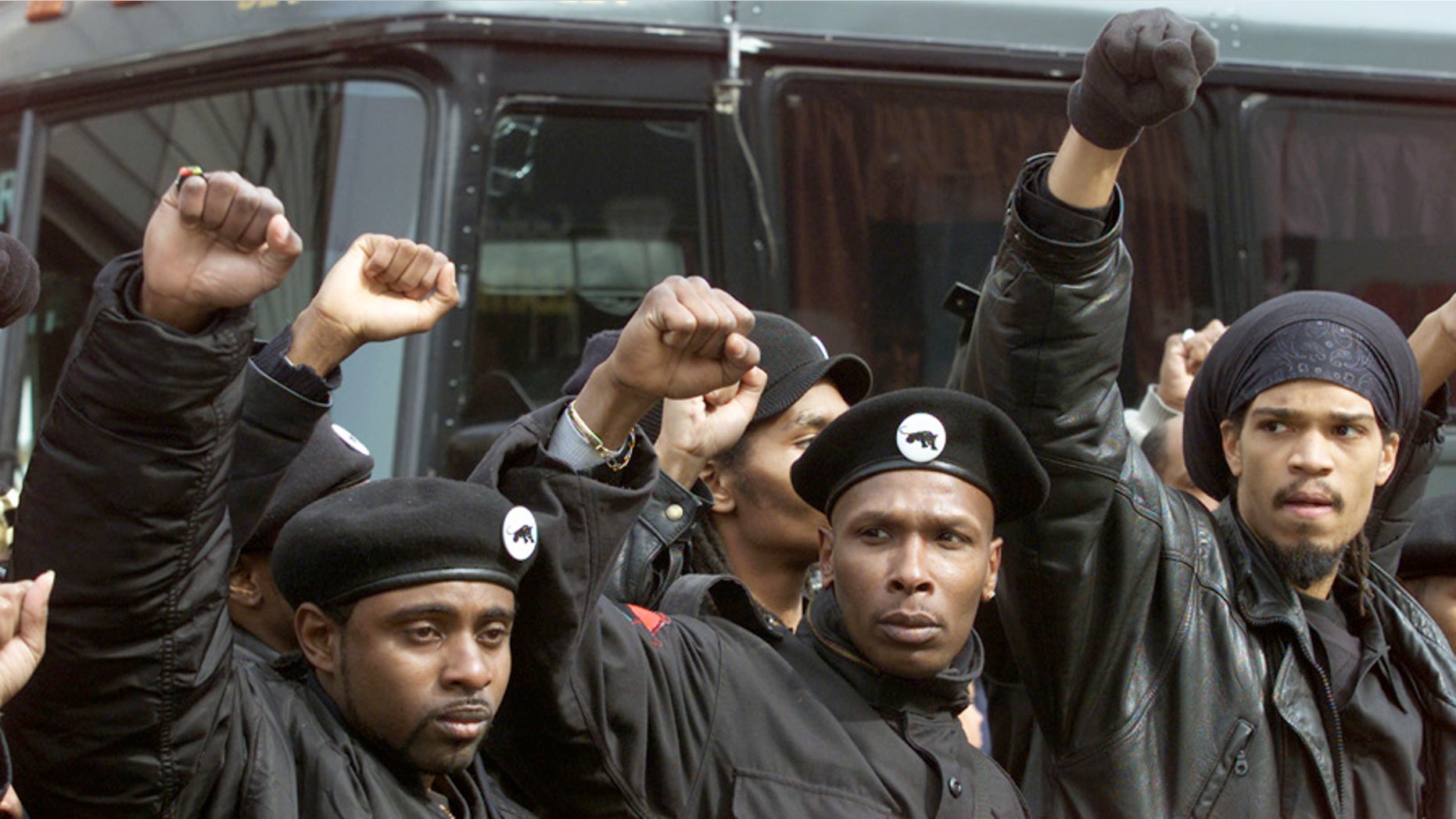 Members of the New Black Panther Party in New York in February 2001.