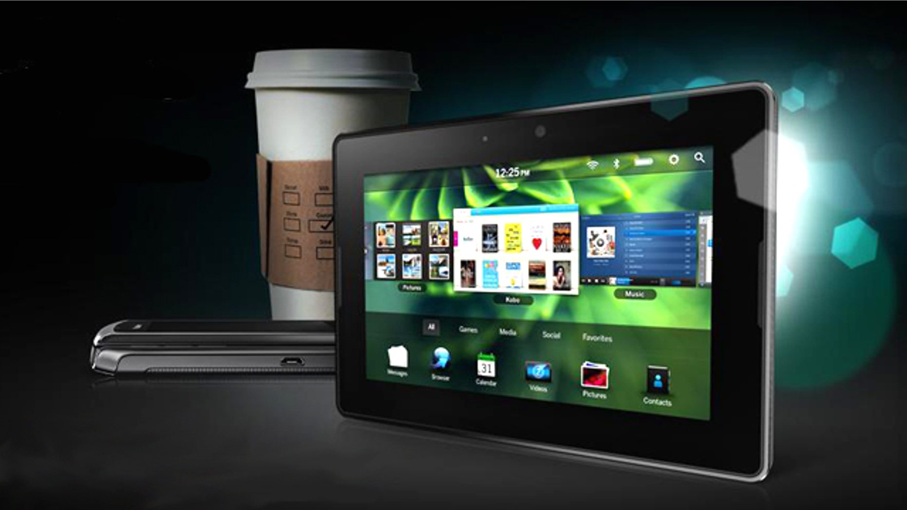 The Blackberry Playbook, one of a fleet of tablet computers unveiled at this year's 2011 Consumer Electronics Show (CES).