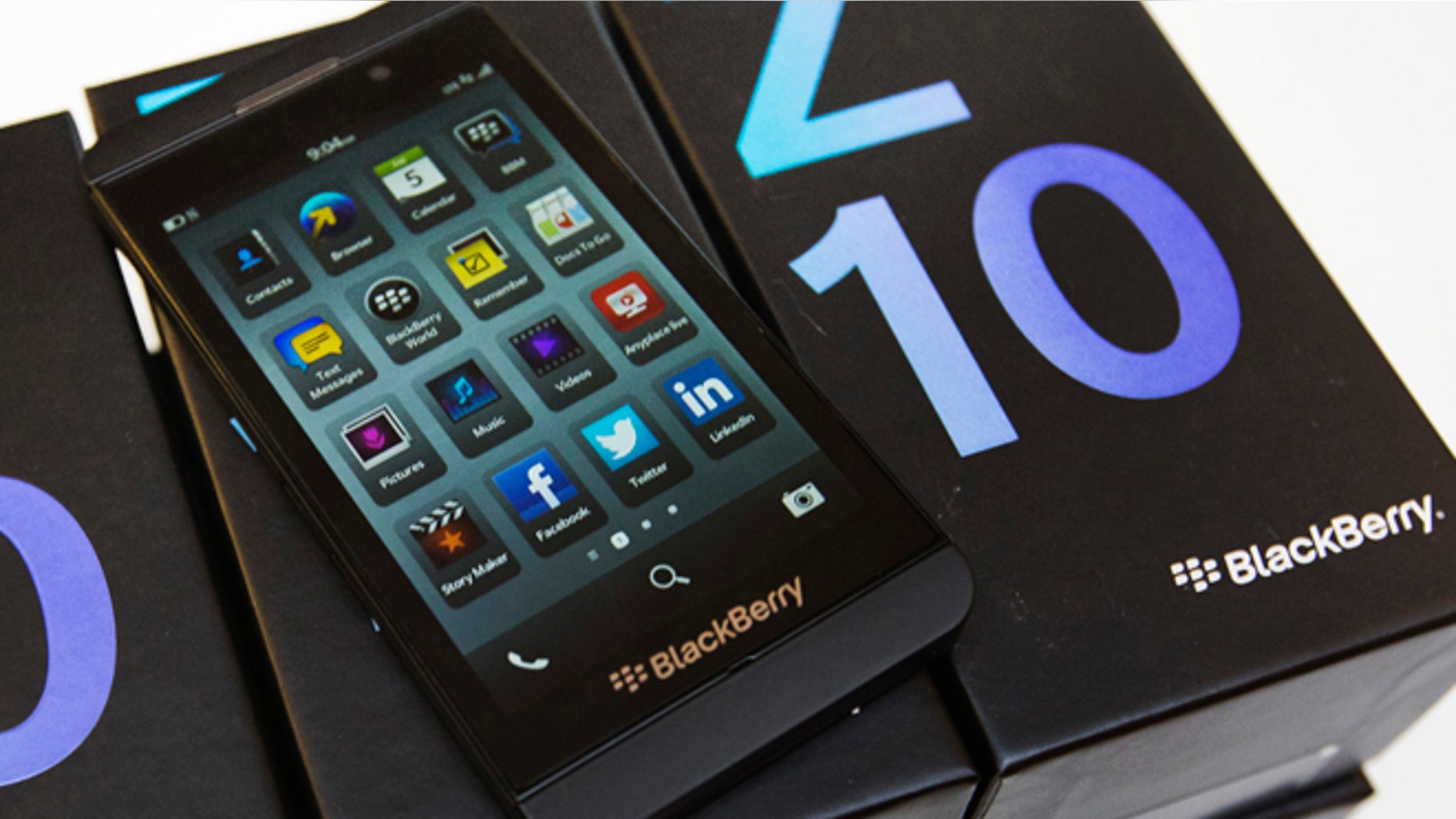 February 5, 2013: A view shows a Blackberry Z10 device at a Rogers store in Toronto.