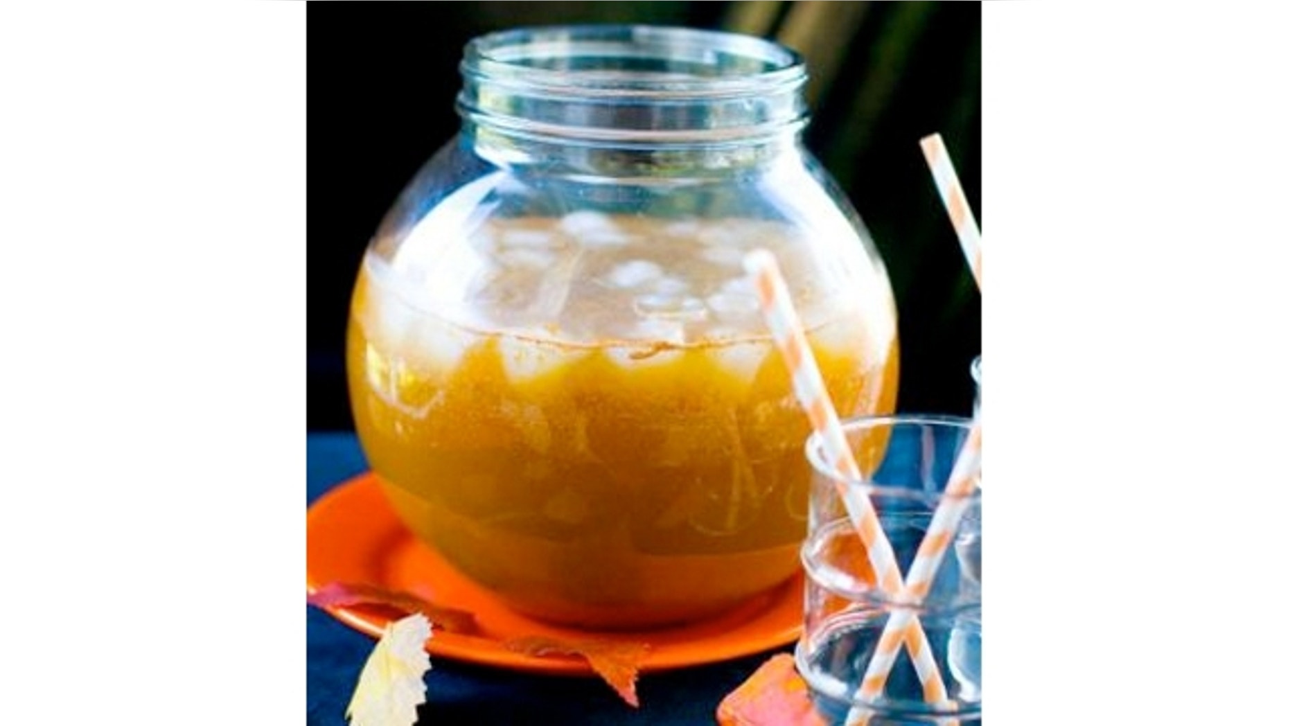Bloody Cider Punch mixes brandy, schnapps or cordial and apple cider for a refreshing taste that still packs a punch.