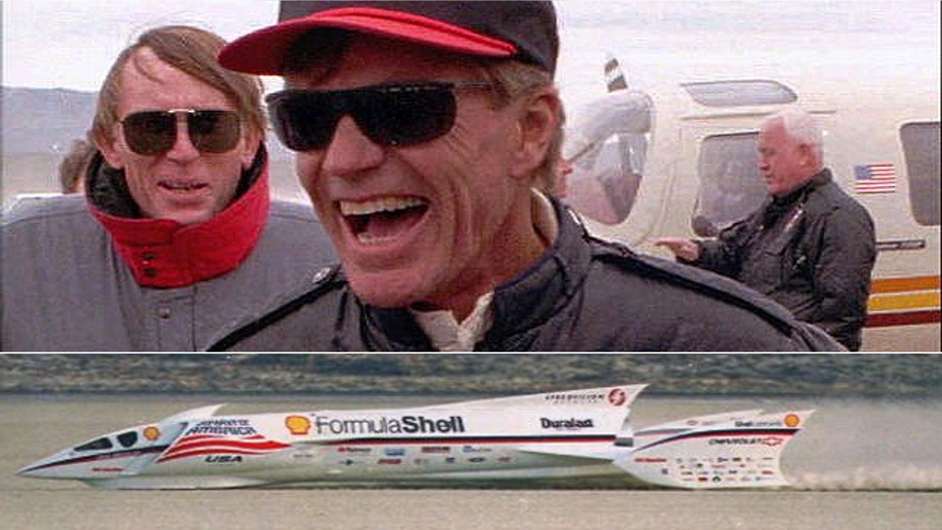 Craig Breedlove and the "Spirit of America" in 1996
