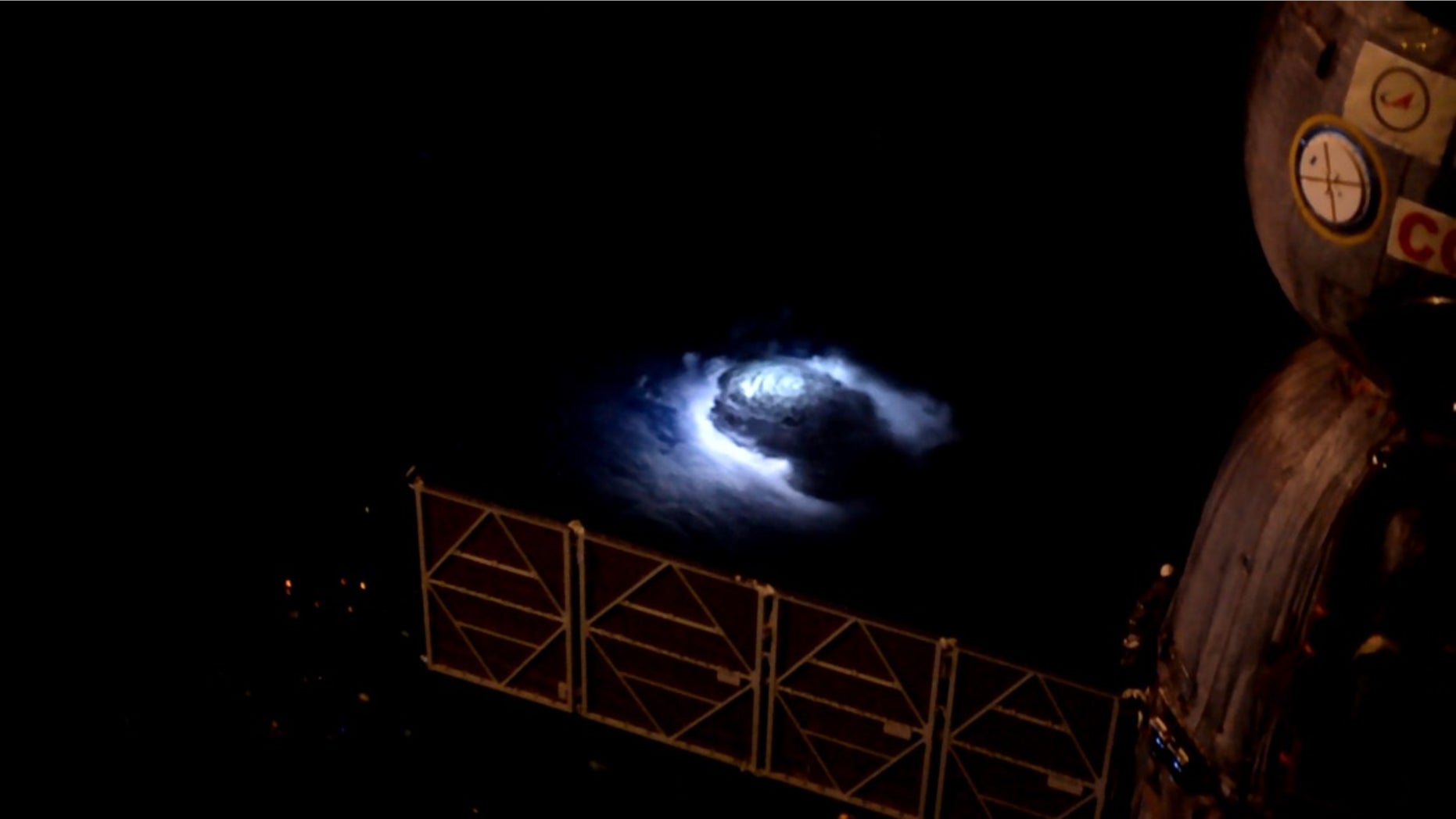 Mile-wide features at the tops of thunderstorms are hard to study, but photos from the ISS reveal these sights in all their glory.