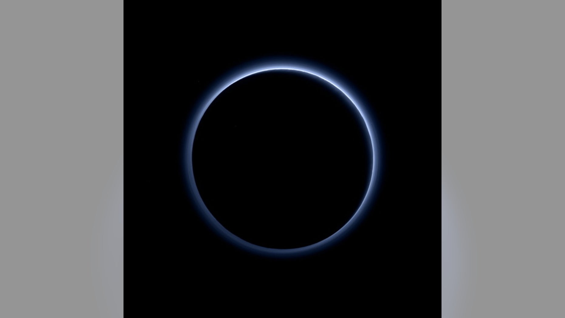 File photo-An occultation of Pluto and the sun, captured by the New Horizons spacecraft, reveals new information about the atmosphere — in this case, that Pluto has blue skies. The image was captured by the Ralph/Multispectral Visible Imaging Camera (MVIC (NASA/JHUAPL/SwRI)