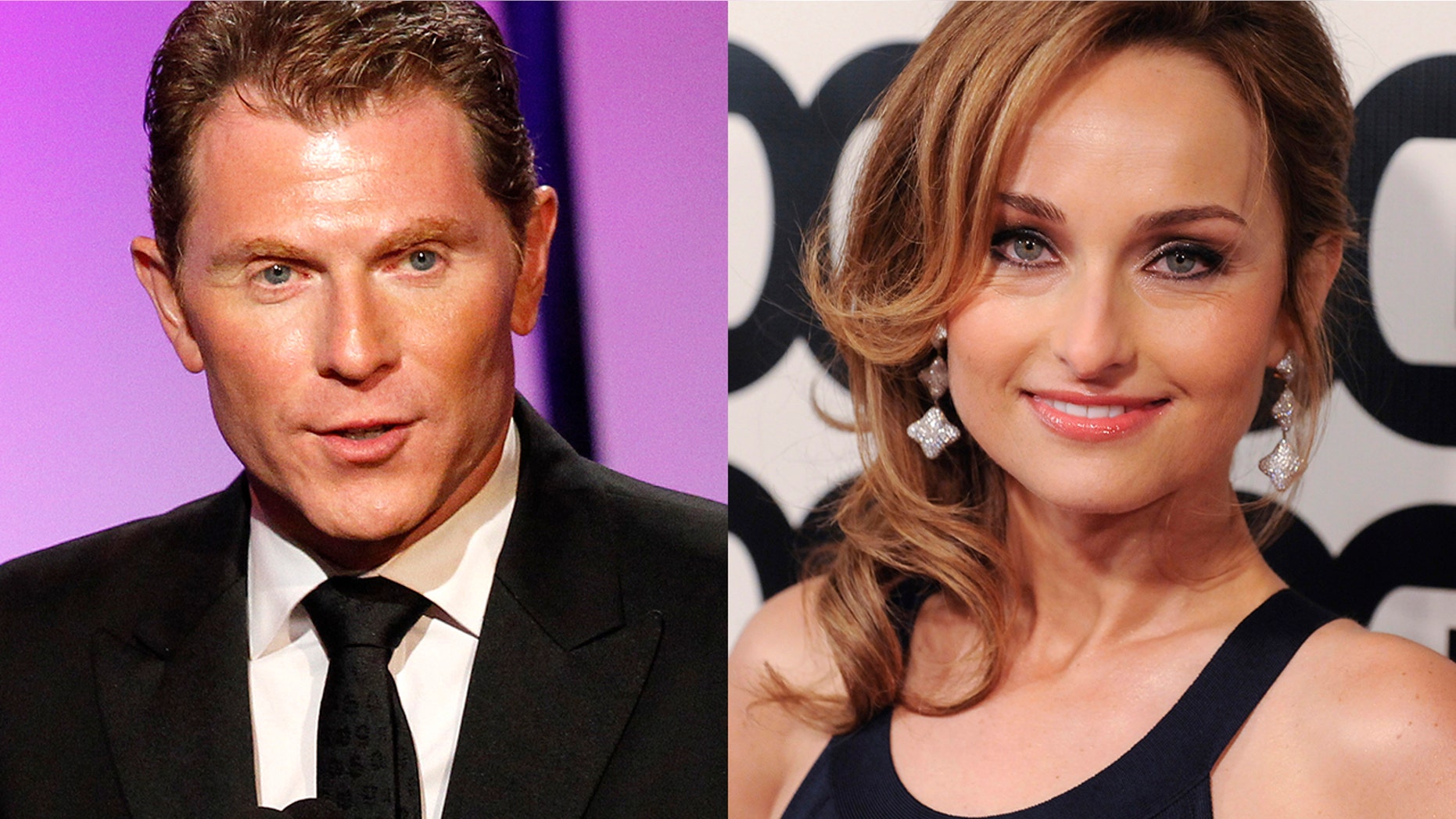 Celebrity chefs Bobby Flat (left) and Giada De Laurentiis weren't always close pals.