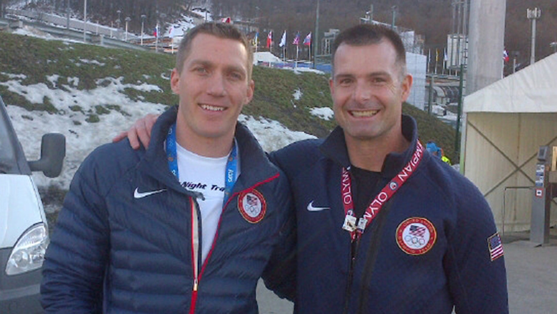 1st Lt. Mike Kohn, (r.), and Capt. Chris Fogt, (l.), are in Sochi to compete for Team USA in the bobsled event. (Fox News)
