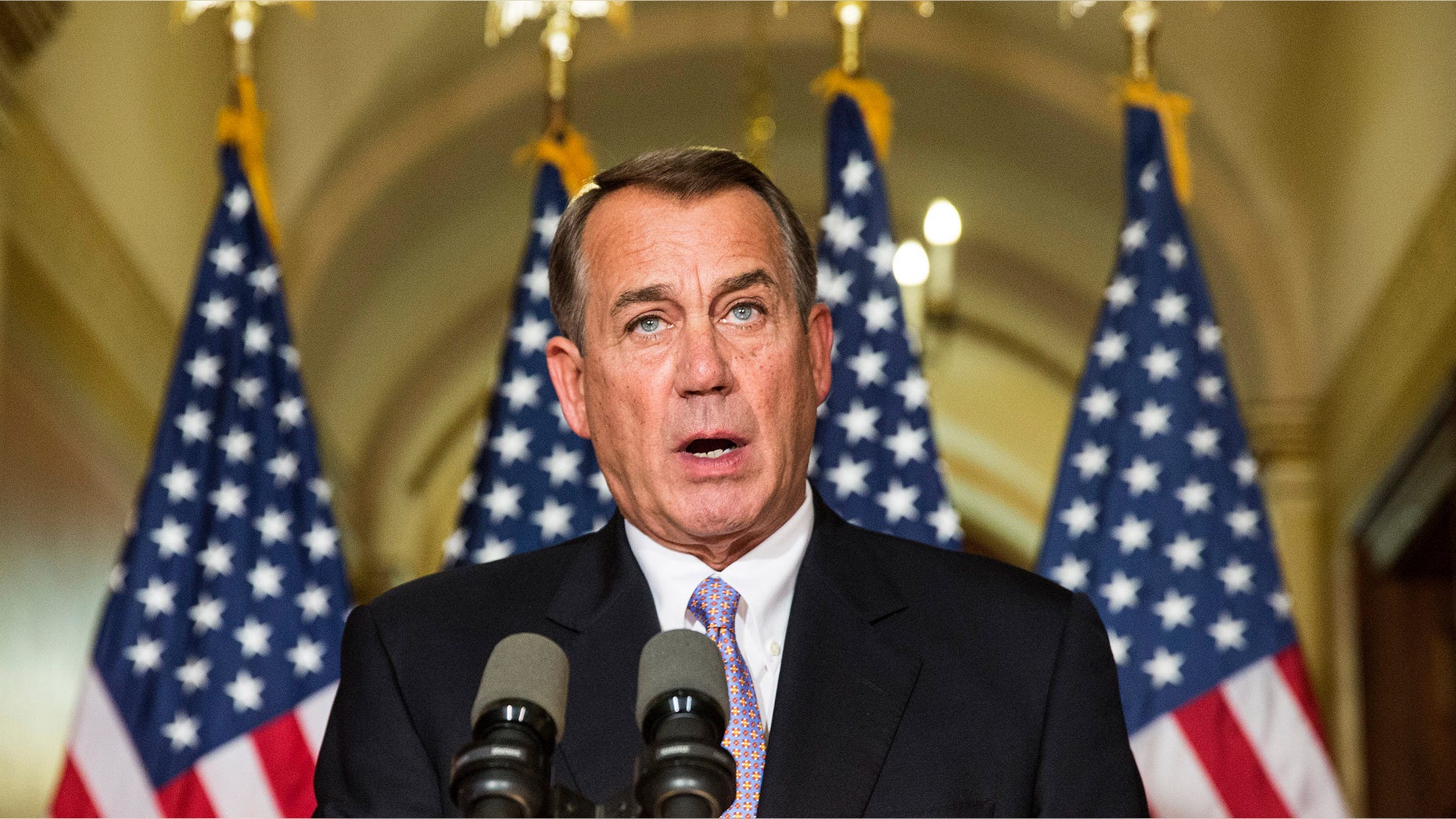 Nov. 21, 2014: peaker of the House John Boehner (R-OH) denounces the executive order on immigratio