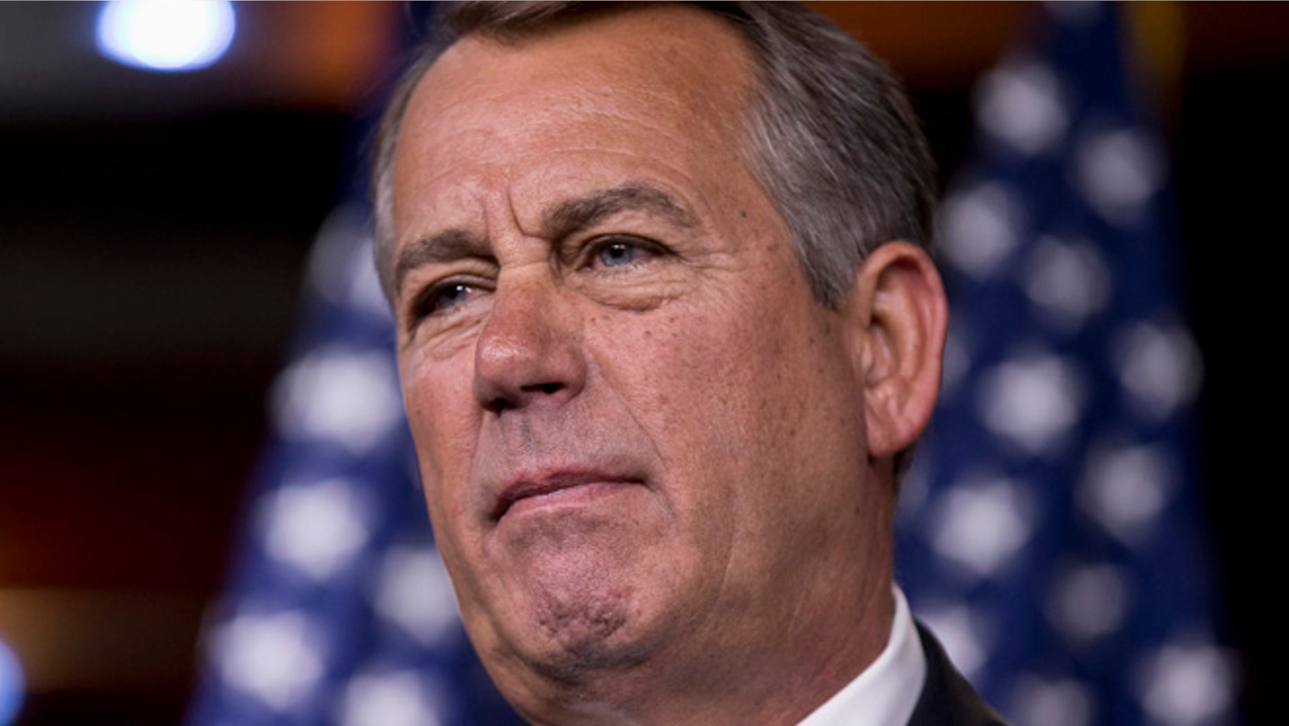 Aug. 1, 2013: House Speaker John Boehner takes questions from reporters at a Capitol Hill news conference.
