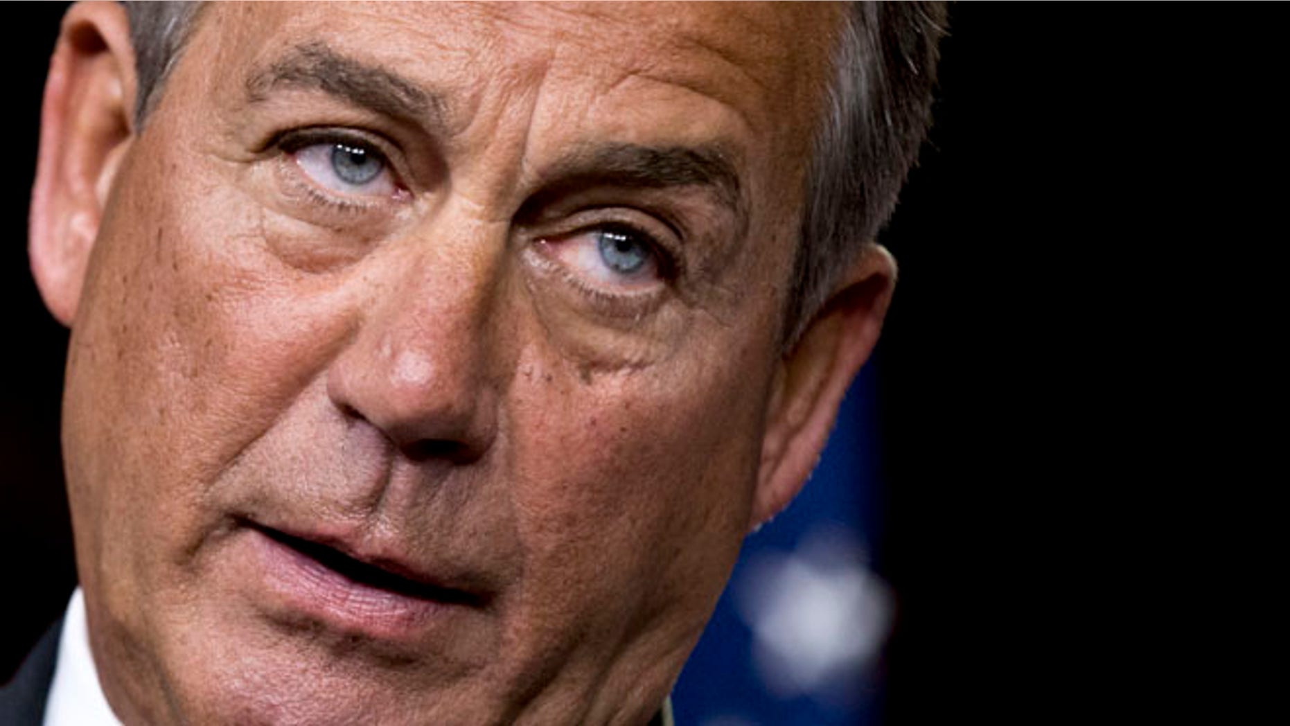 Nov. 29, 2012: House Speaker John Boehner speaks to reporters on Capitol Hill in Washington.