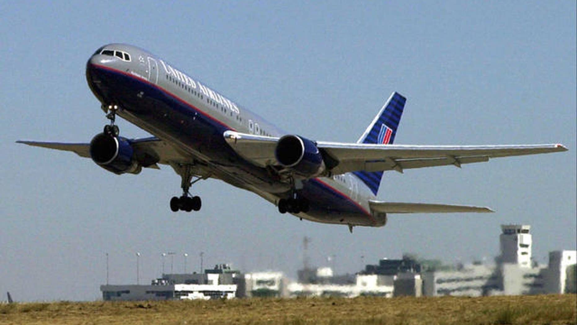 In this file photo, a United Airlines Boeing 757 jet takes off in flight. The airliner grounded 96 of its Boeing aircraft on Tuesday to perform maintenance checks that were incomplete.