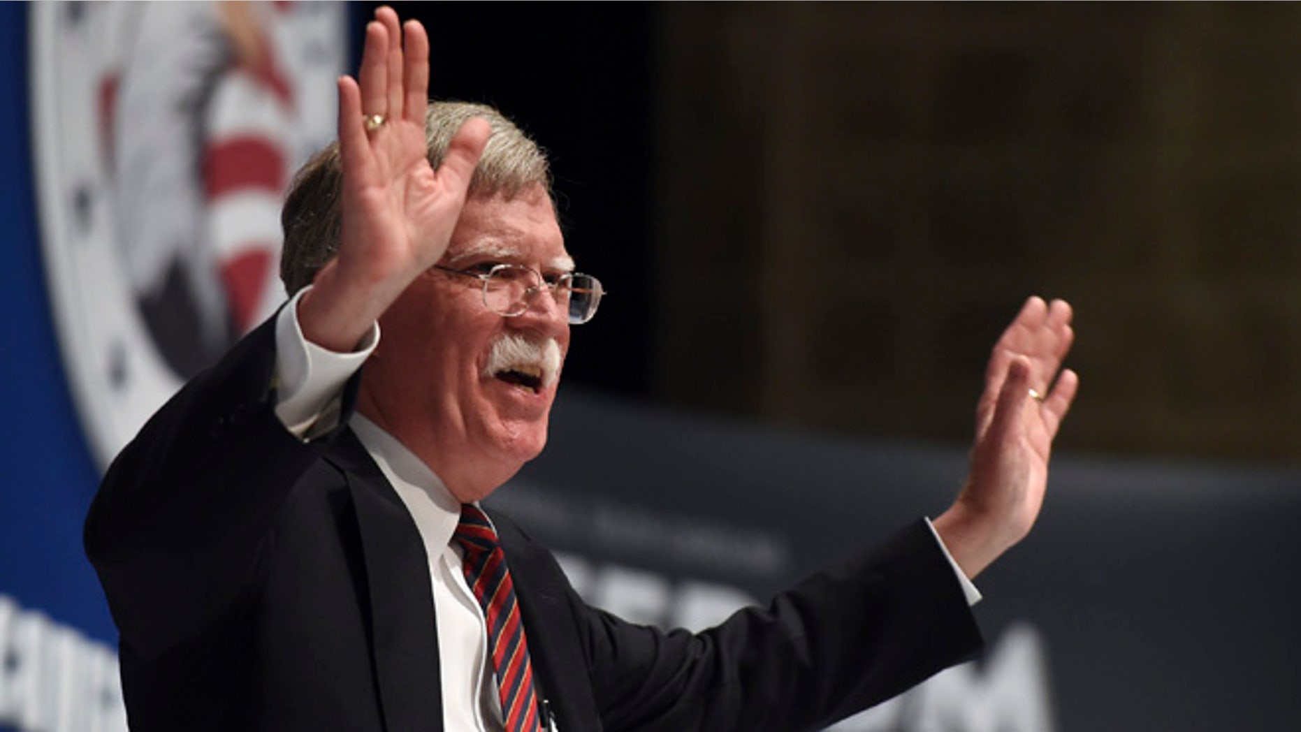May 9, 2015: Former United Nations Ambassador John Bolton speaks during tthe Freedom Summit in Greenville. (AP)