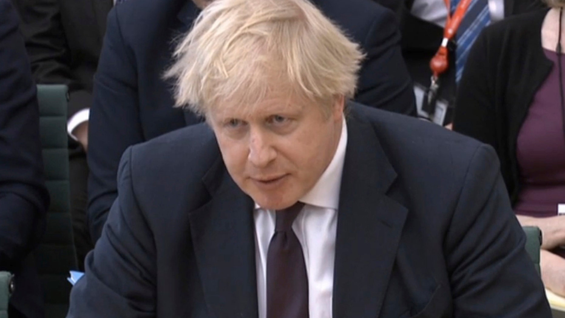 Britain's Foreign Secretary Boris Johnson is seen in Portcullis House, London, March 21, 2018.